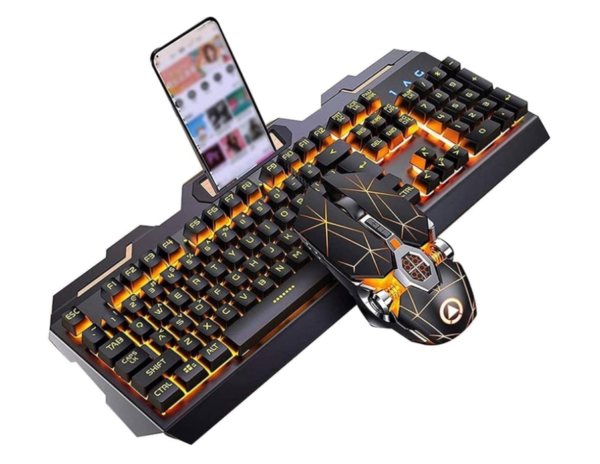 Keyboard Mouse Combo, Gaming Keyboard and Mouse Combo,USB Wired for PC Laptop Computer Gamer Mechanical Feel Suspension,for PC Laptop Computer Game and Work